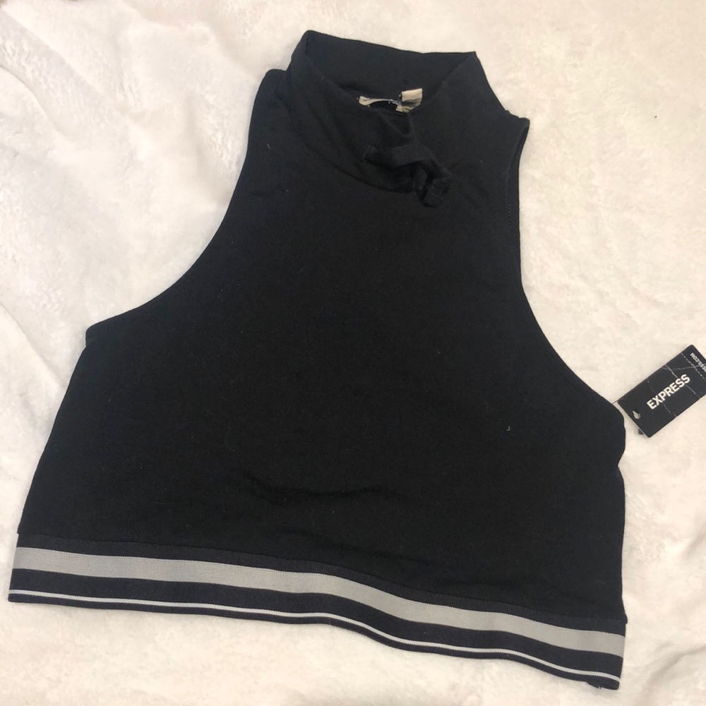 Express cropped athletic top